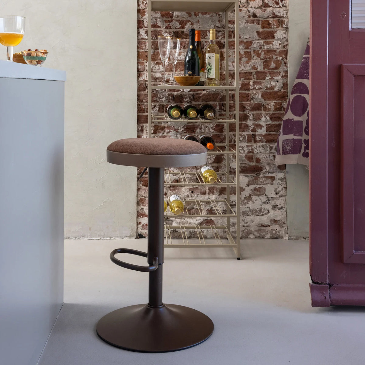 MEVO Adjustable Stool in Brown