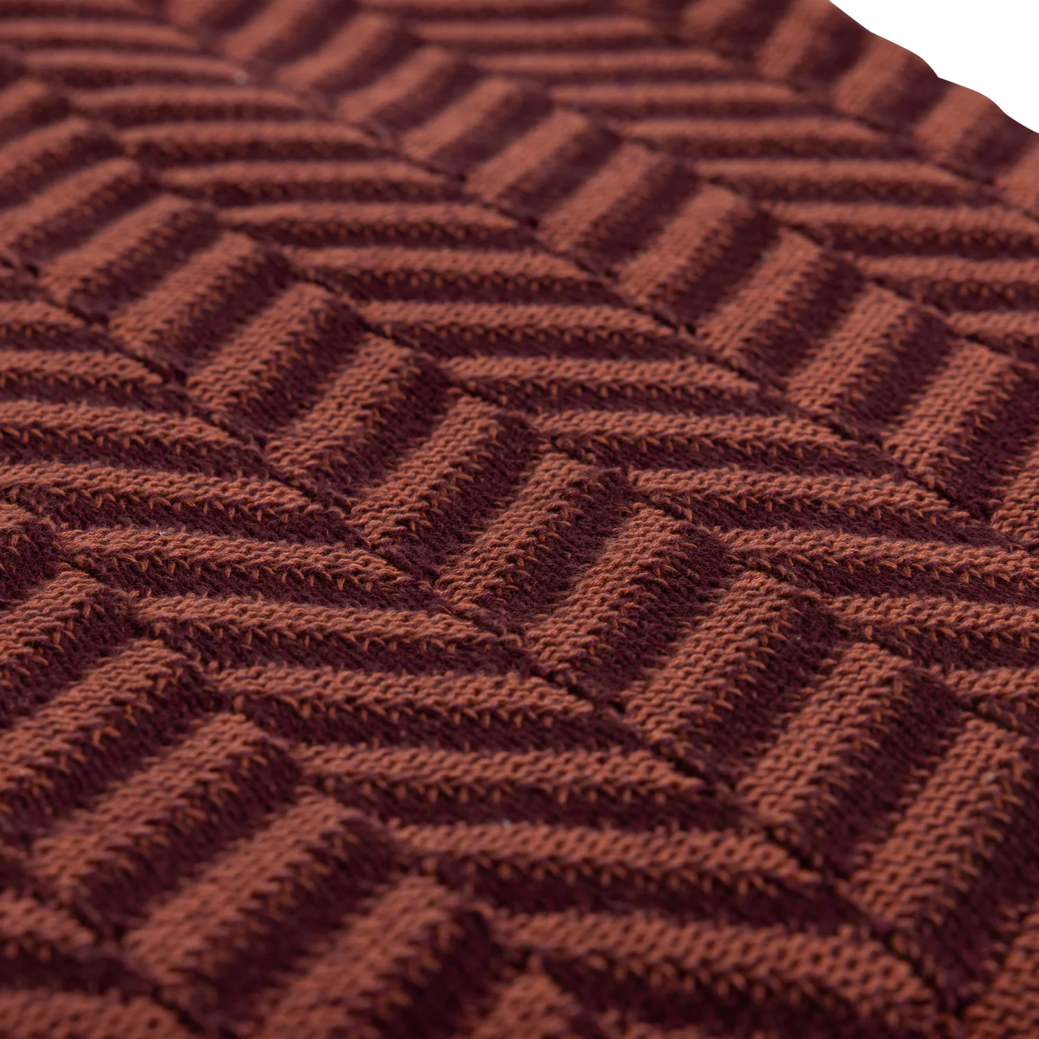 SUNA burgundy throw