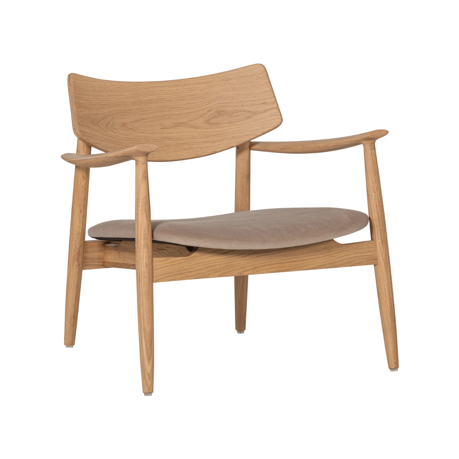 Chair BASK beige seat with oak base