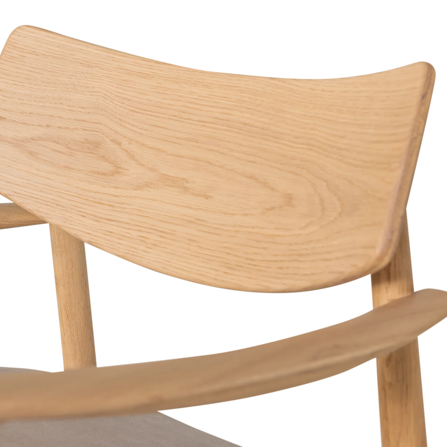Chair BASK beige seat with oak base