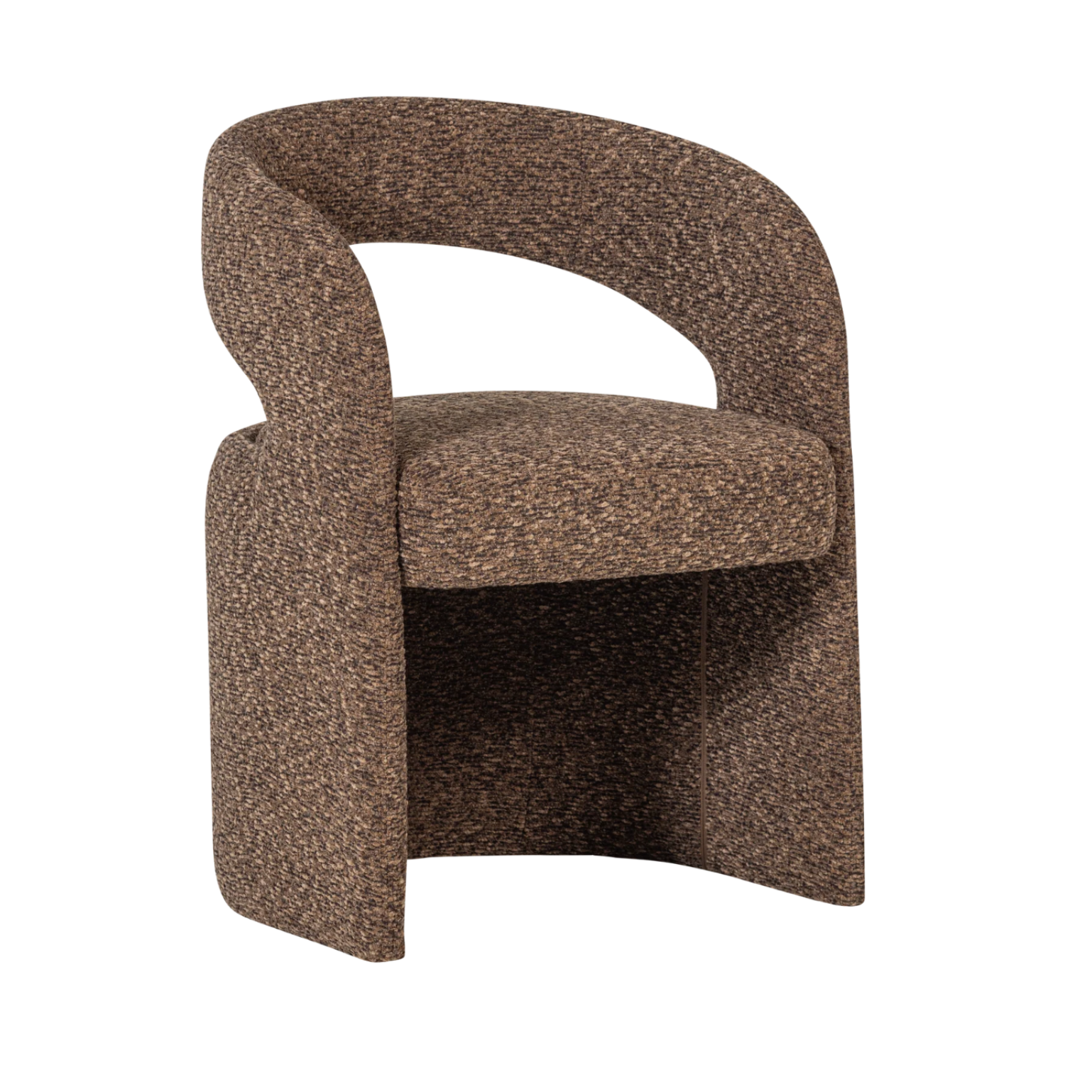 LANOR Chair brown boucle