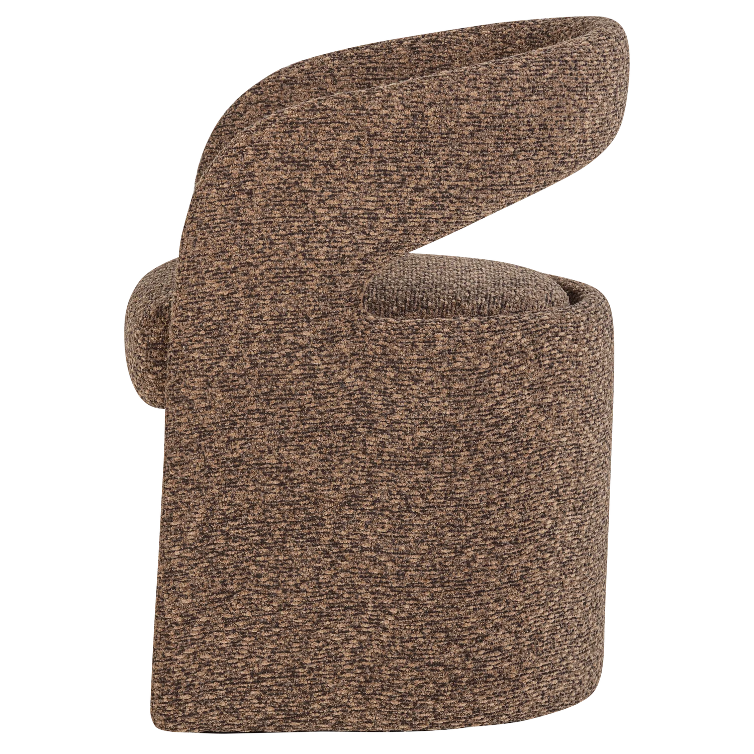 LANOR Chair brown boucle