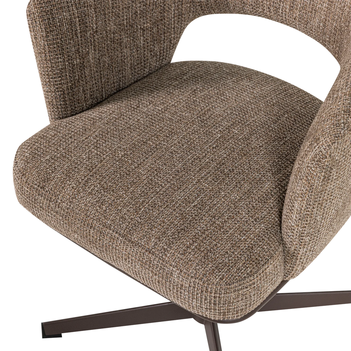 LIBI Swivel Chair Brown Mélange