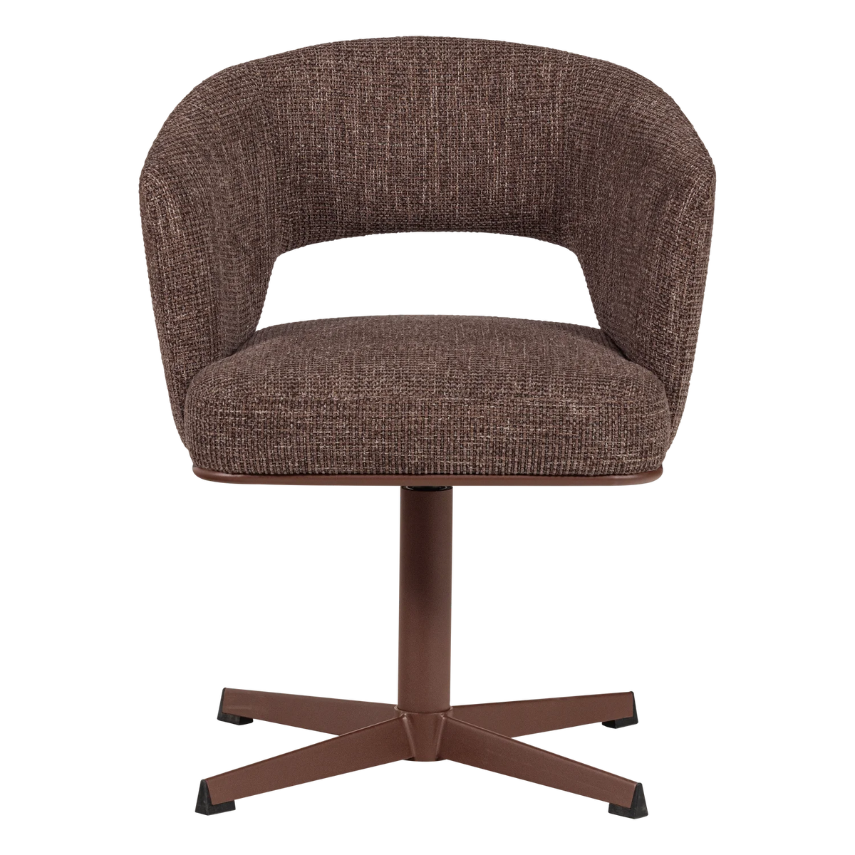 LIBI Swivel Chair Pink-Brown Mélange