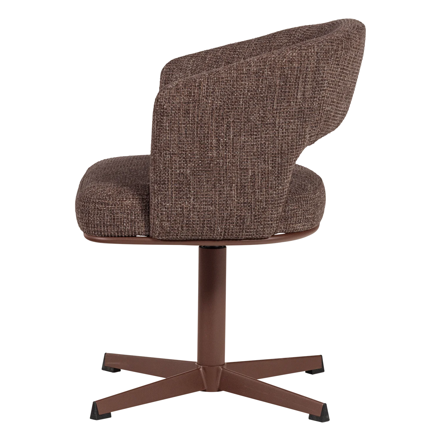 LIBI Swivel Chair Pink-Brown Mélange