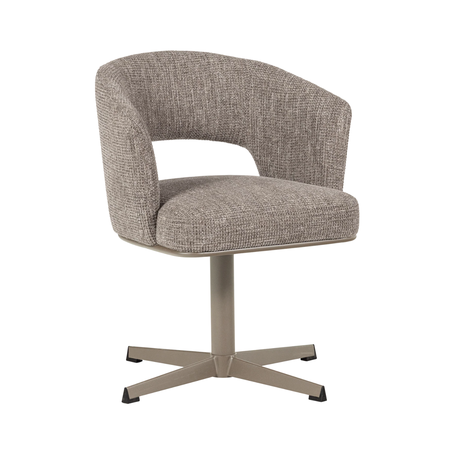 LIBI Swivel Chair in Sand Melange