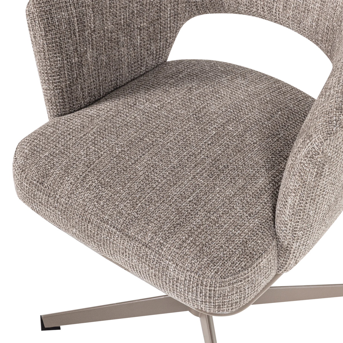 LIBI Swivel Chair in Sand Melange