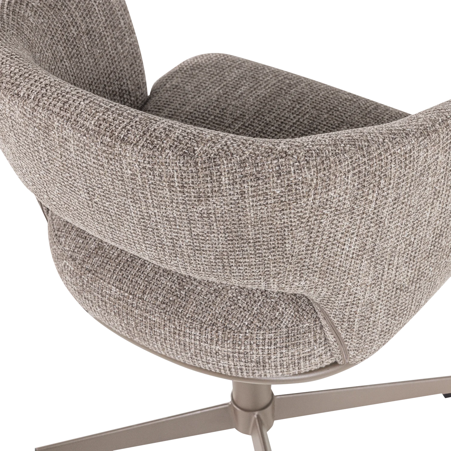 LIBI Swivel Chair in Sand Melange