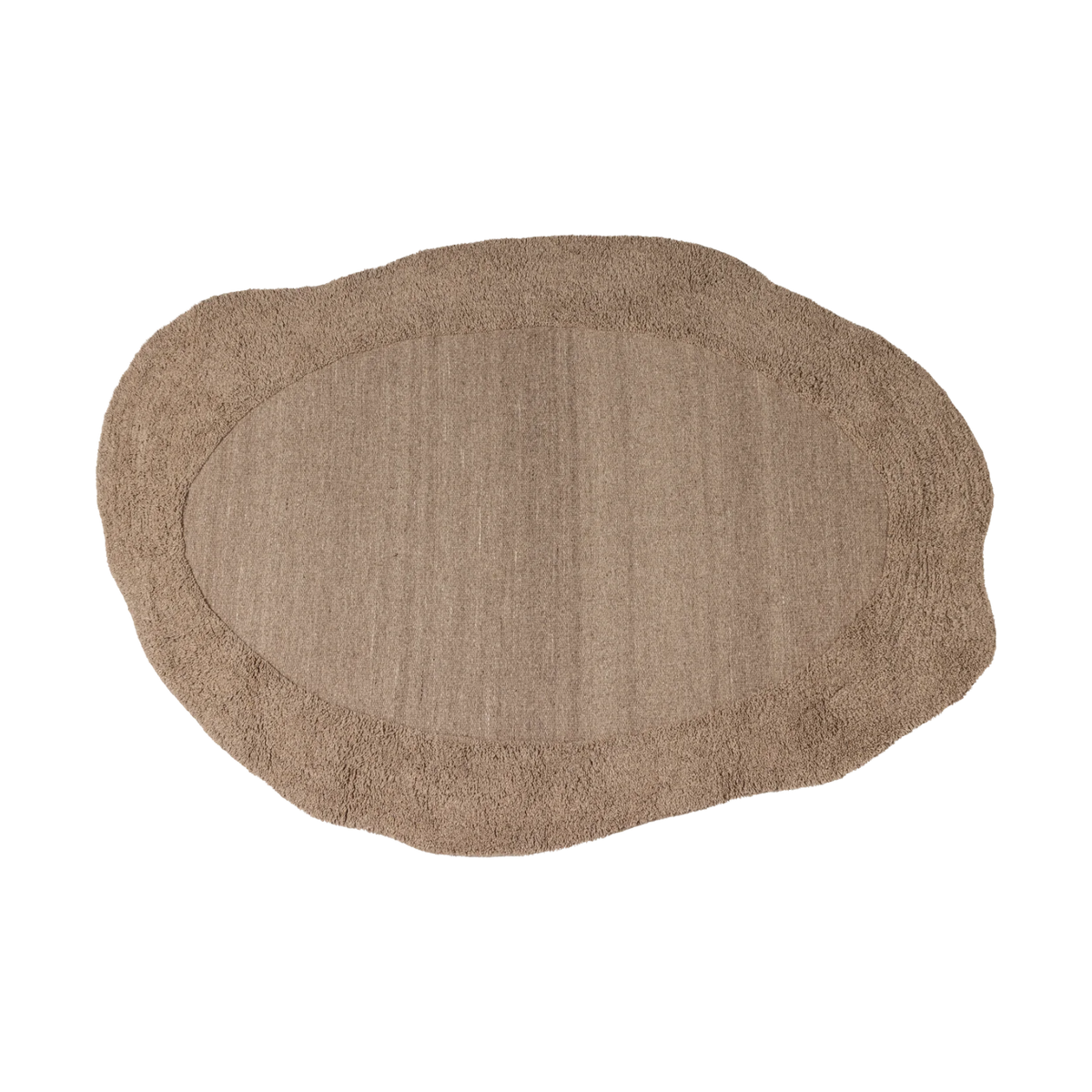 Milio Sand Wool Oval Rug