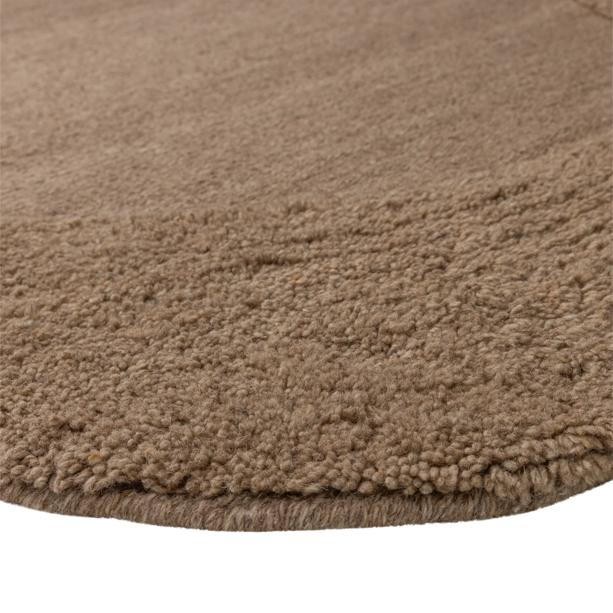 Milio Sand Wool Oval Rug