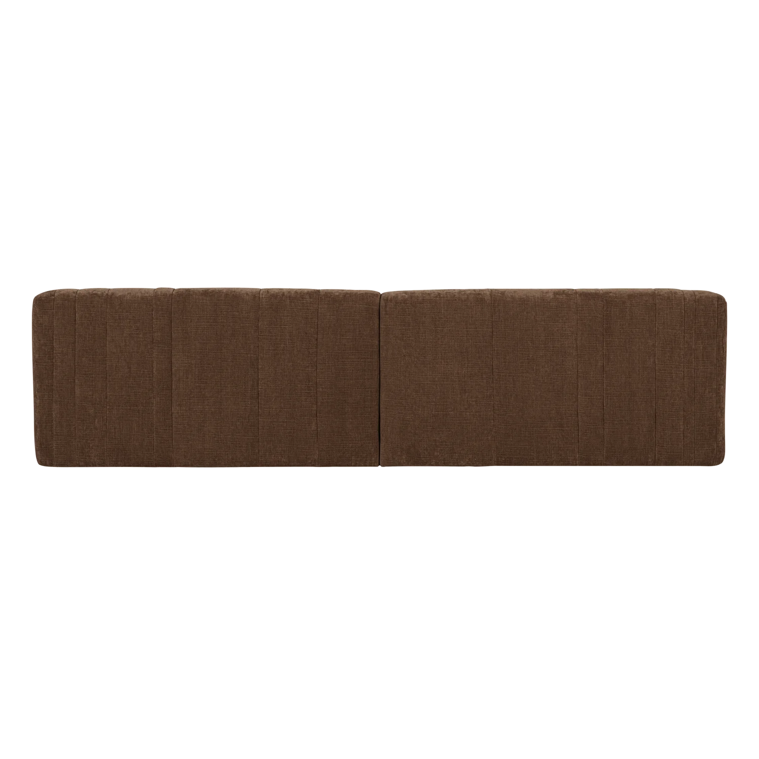 4-Seater Sofa OMAIRE Brown Chenille