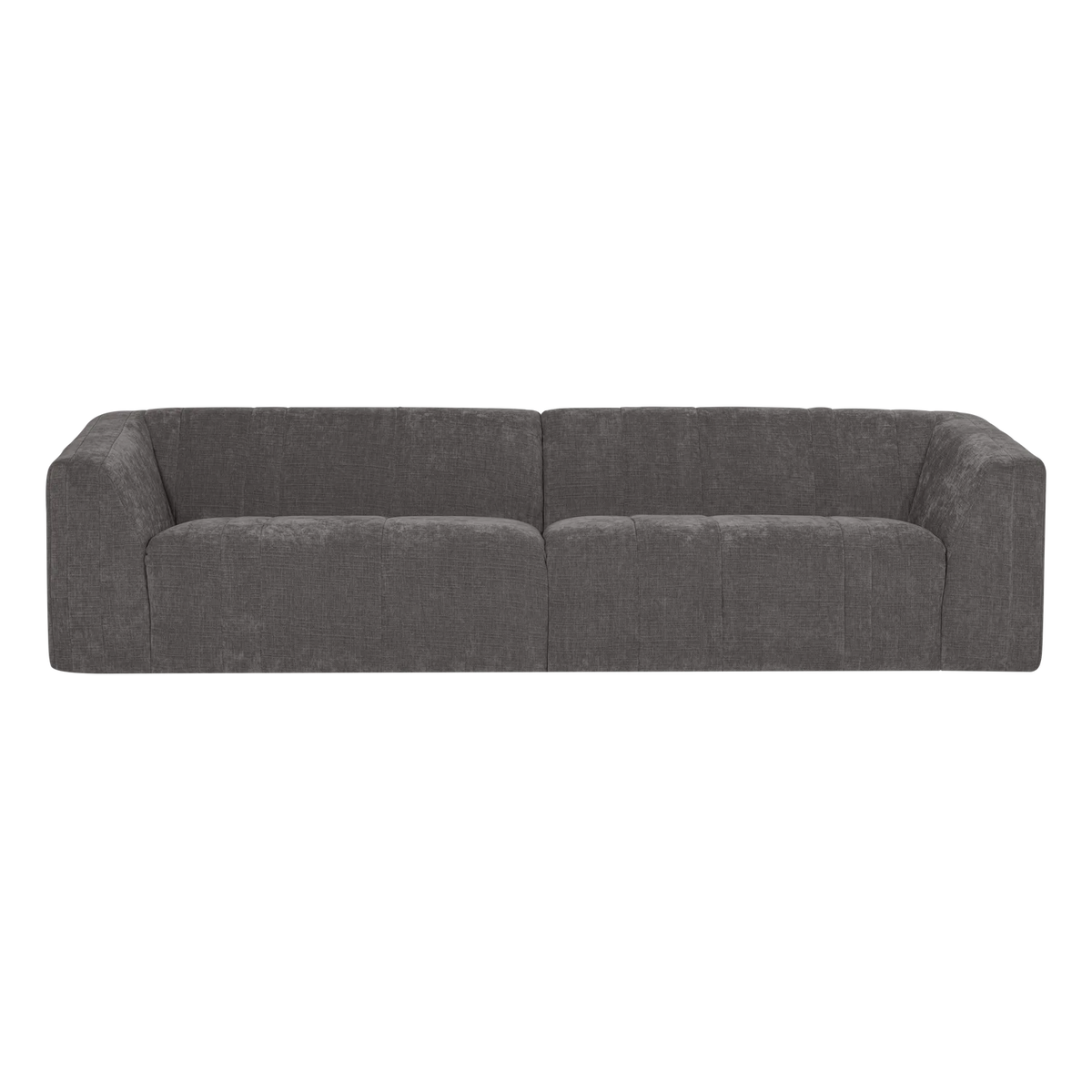 OMAIRE 4-Seater Sofa Gray Chenille