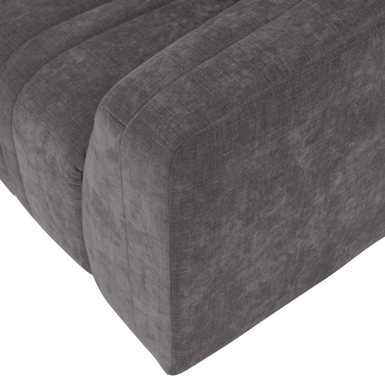 OMAIRE 4-Seater Sofa Gray Chenille