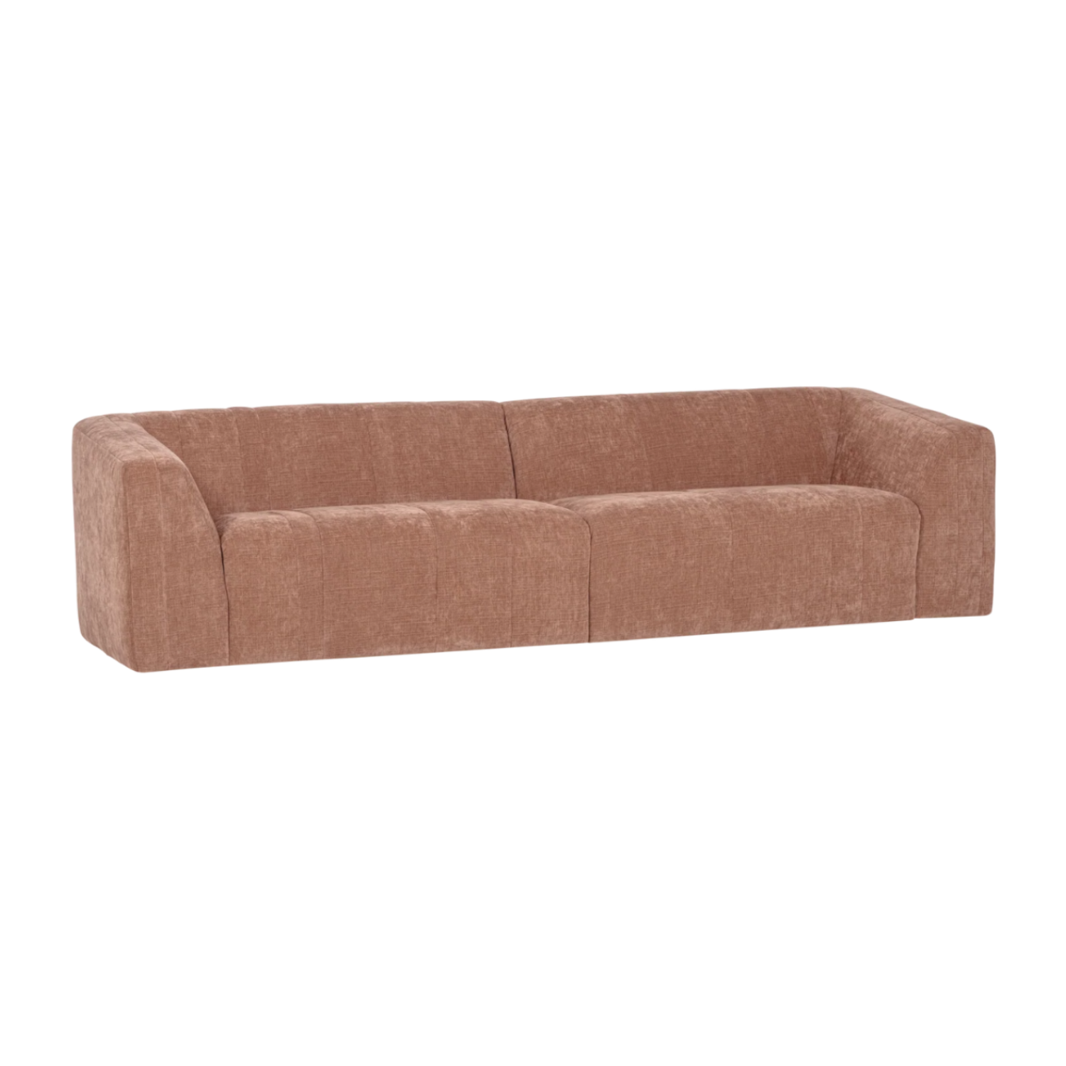 OMAIRE 4-Seater Sofa Pink Chenille