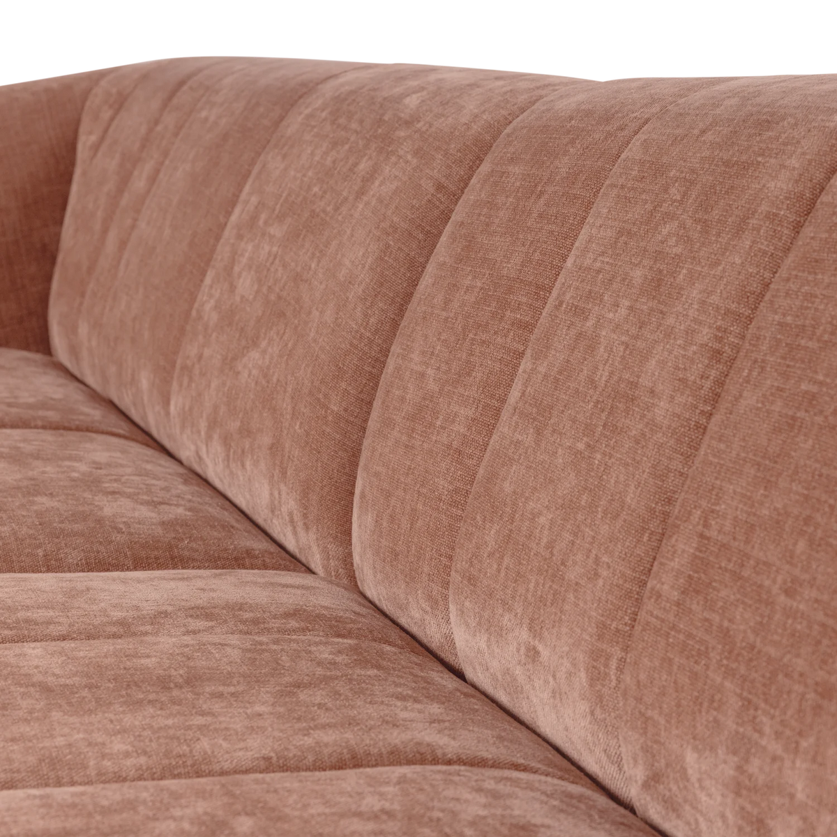 OMAIRE 4-Seater Sofa Pink Chenille