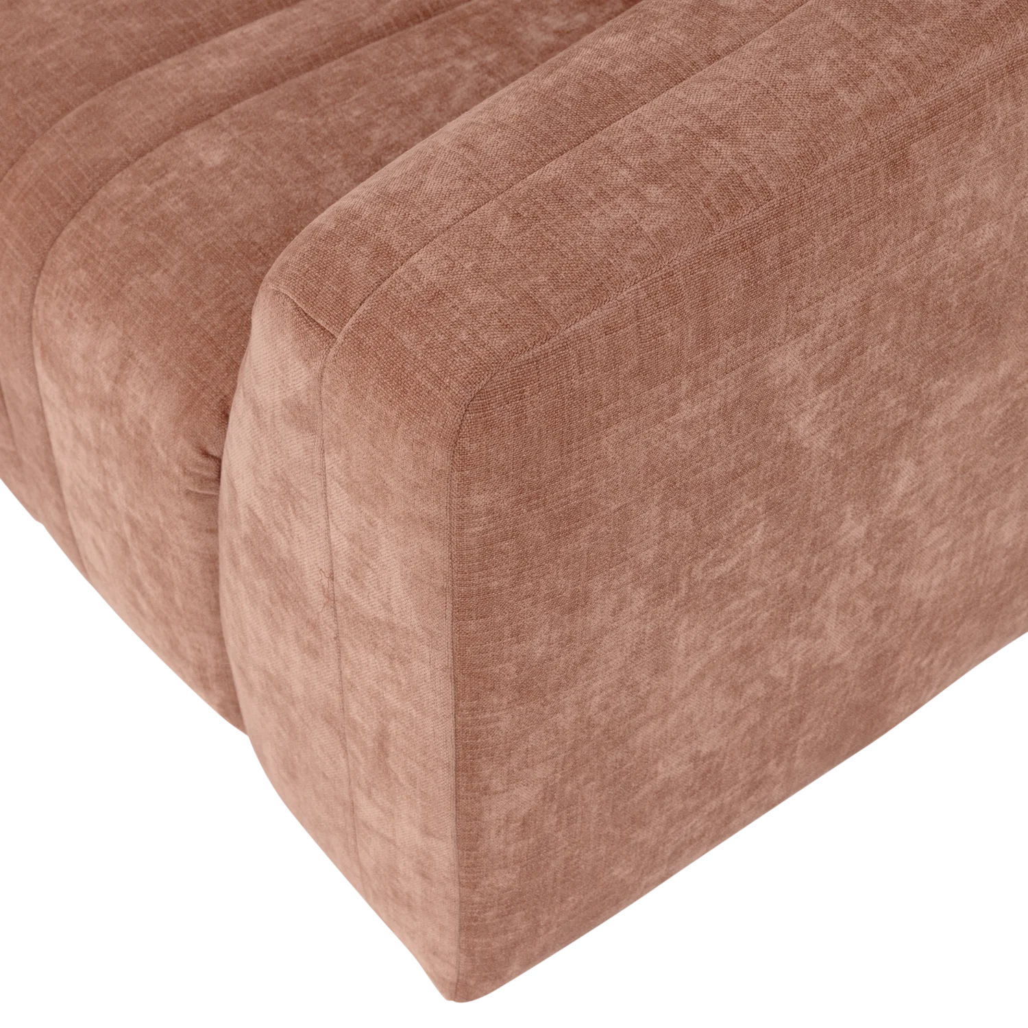 OMAIRE 4-Seater Sofa Pink Chenille