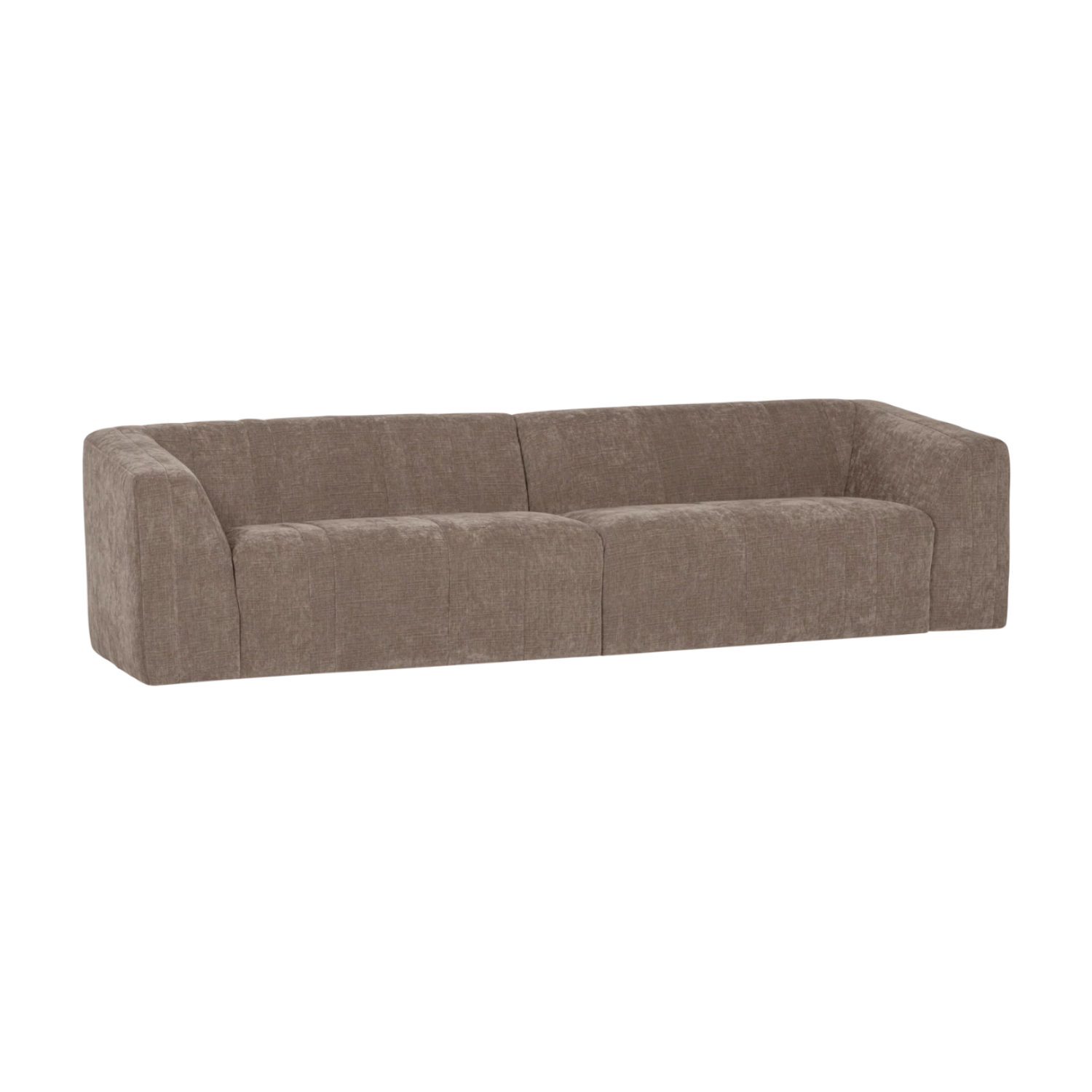OMAIRE 4-Seater Sofa Taupe Chenille
