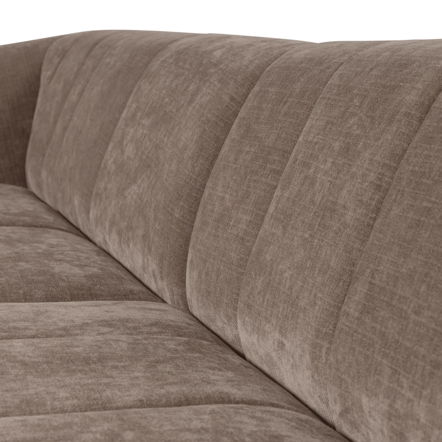 OMAIRE 4-Seater Sofa Taupe Chenille