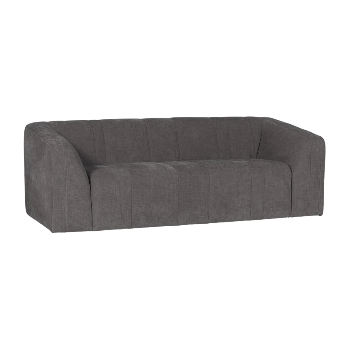 2-Seater Sofa OMAIRE Gray Chenille