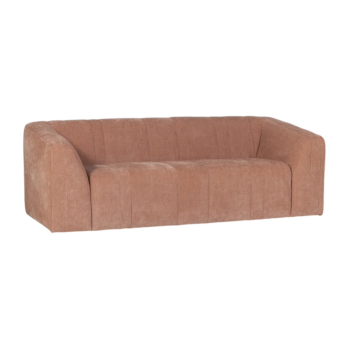 OMAIRE 2-Seater Sofa pink chenille