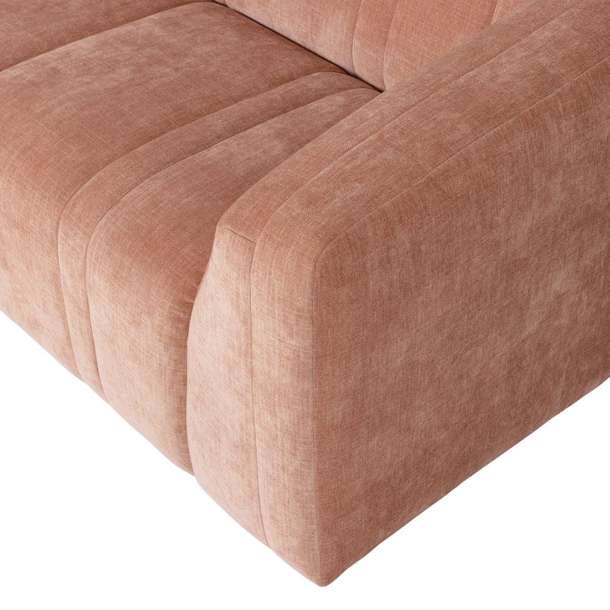 OMAIRE 2-Seater Sofa pink chenille