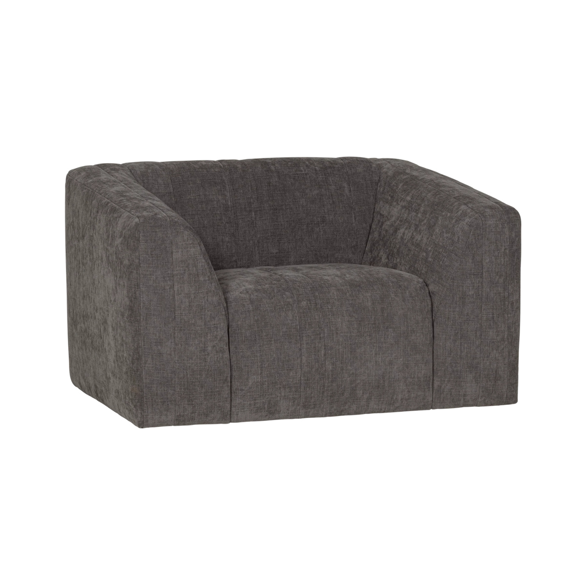 OMAIRE Armchair Gray Chenille