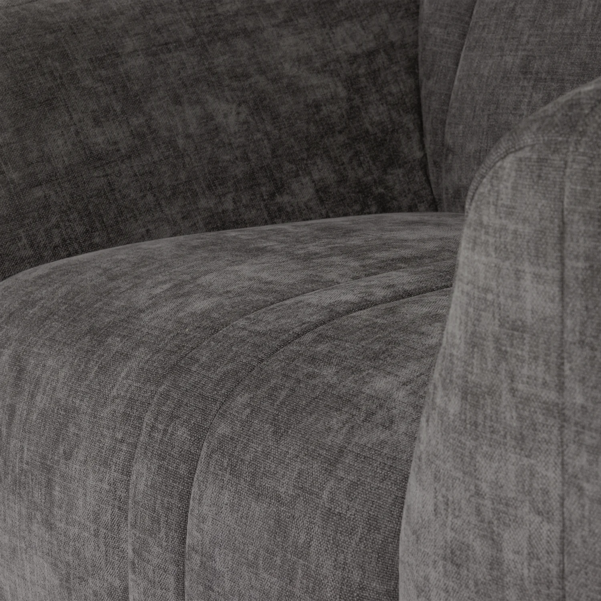 OMAIRE Armchair Gray Chenille