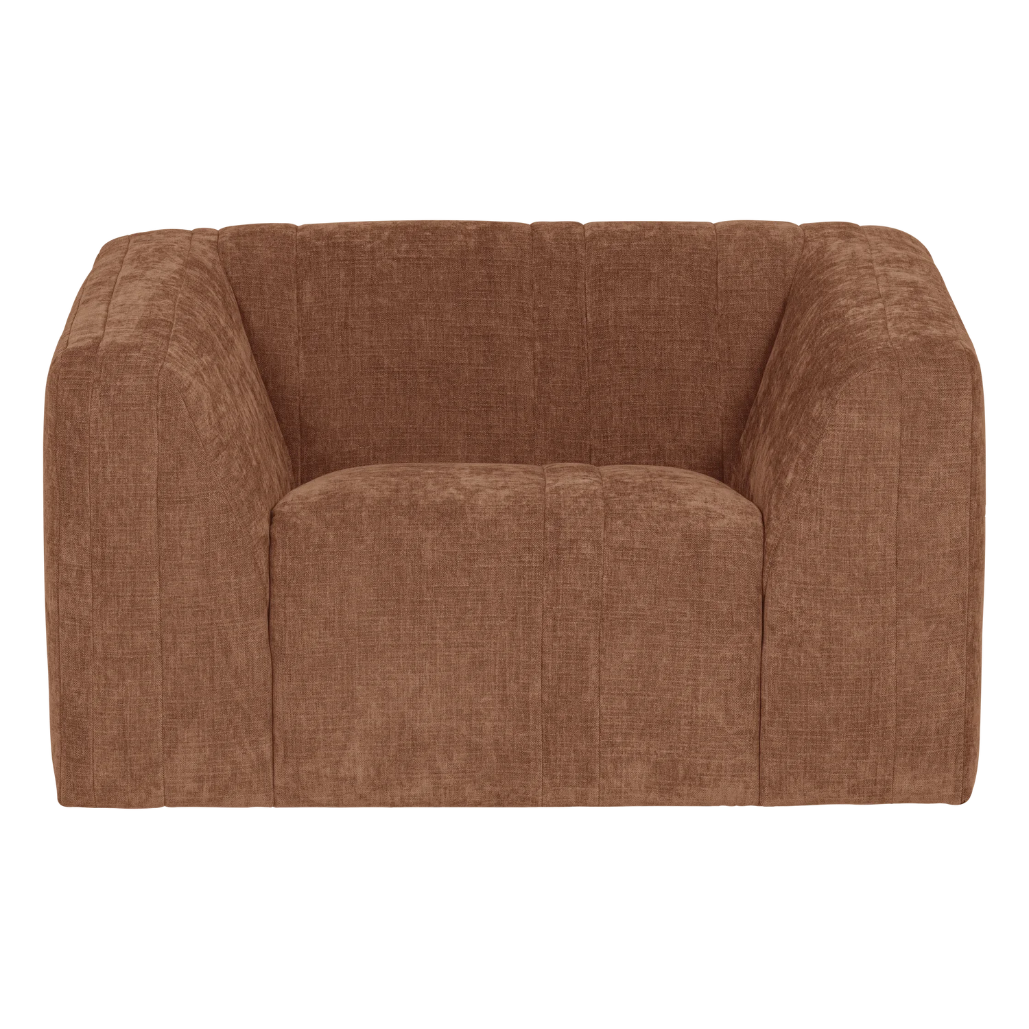 OMAIRE Armchair Rusty Brown Chenille