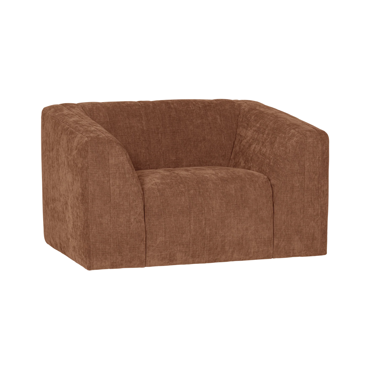 OMAIRE Armchair Rusty Brown Chenille