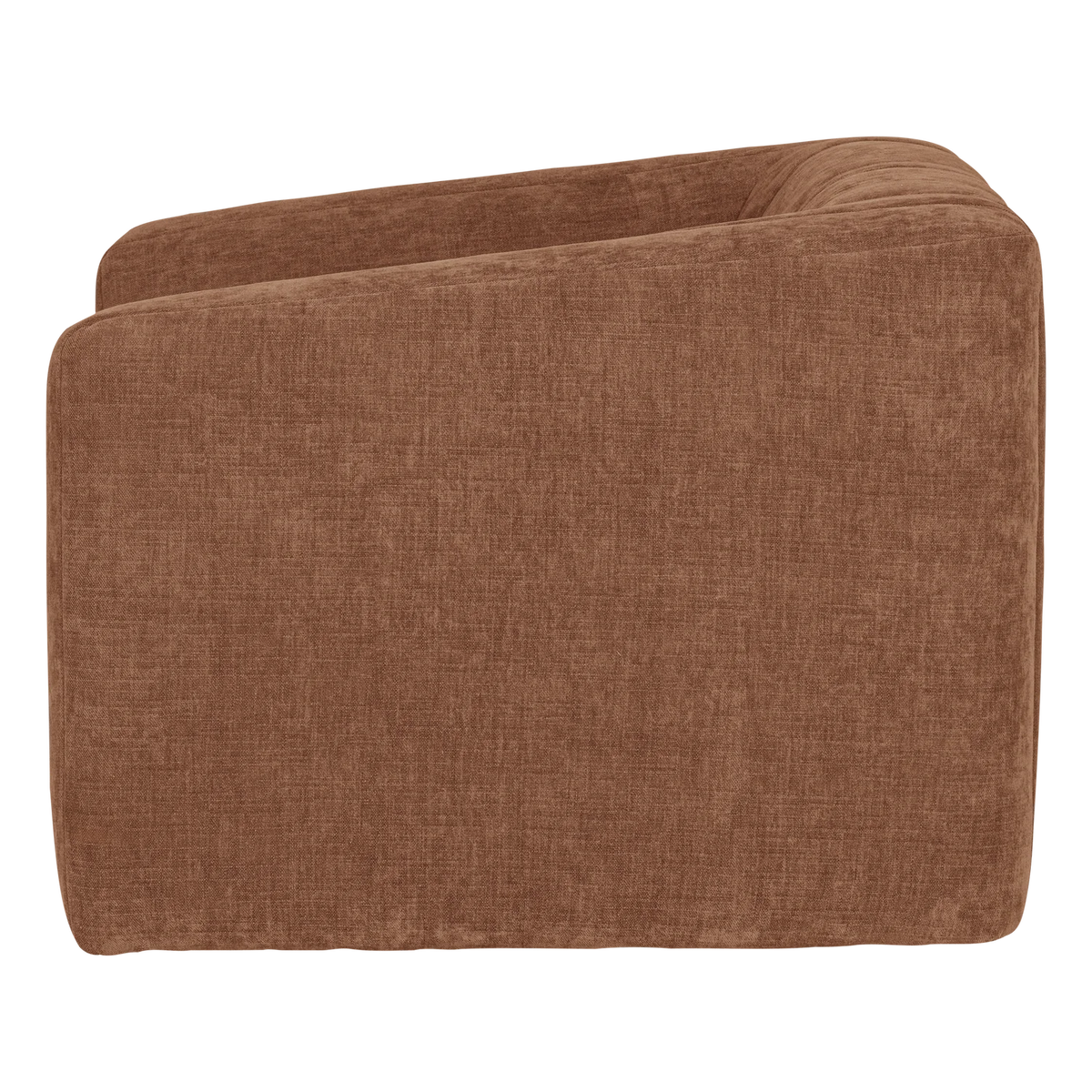 OMAIRE Armchair Rusty Brown Chenille