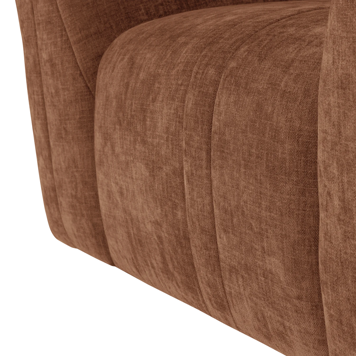 OMAIRE Armchair Rusty Brown Chenille