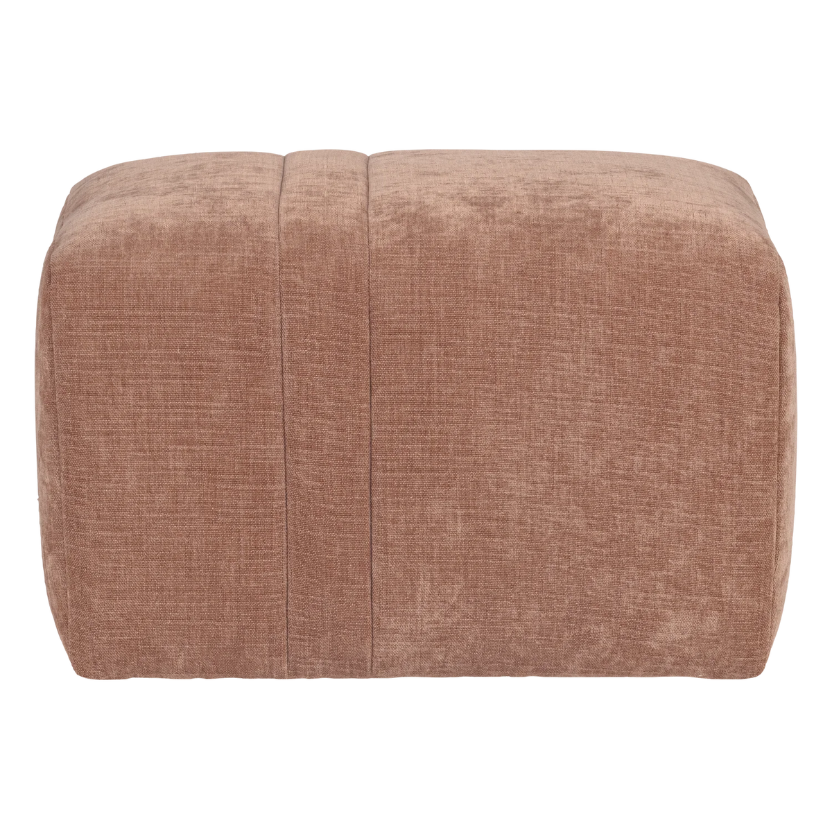OMAIRE pink chenille pouf