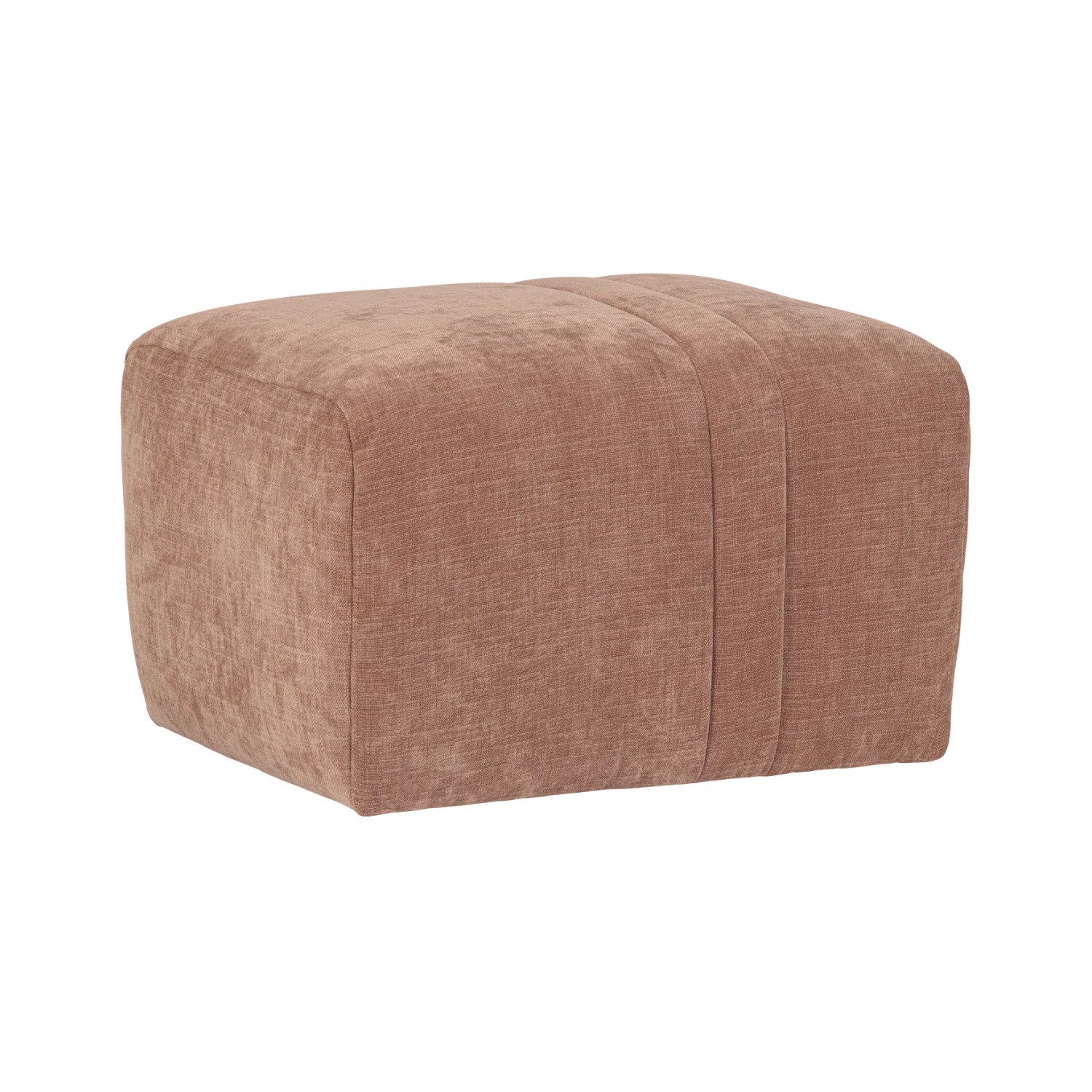 OMAIRE pink chenille pouf
