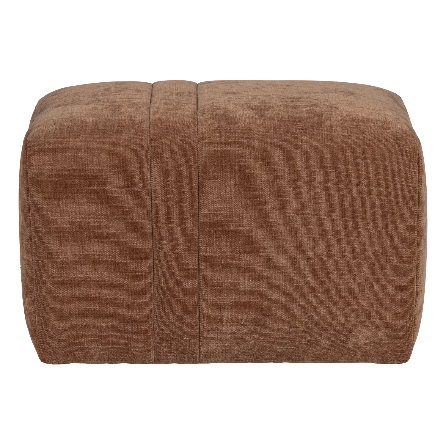 OMAIRE Puff rust brown chenille