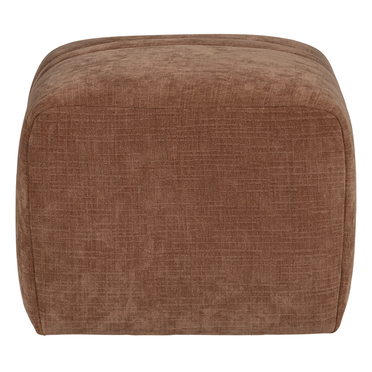OMAIRE Puff rust brown chenille