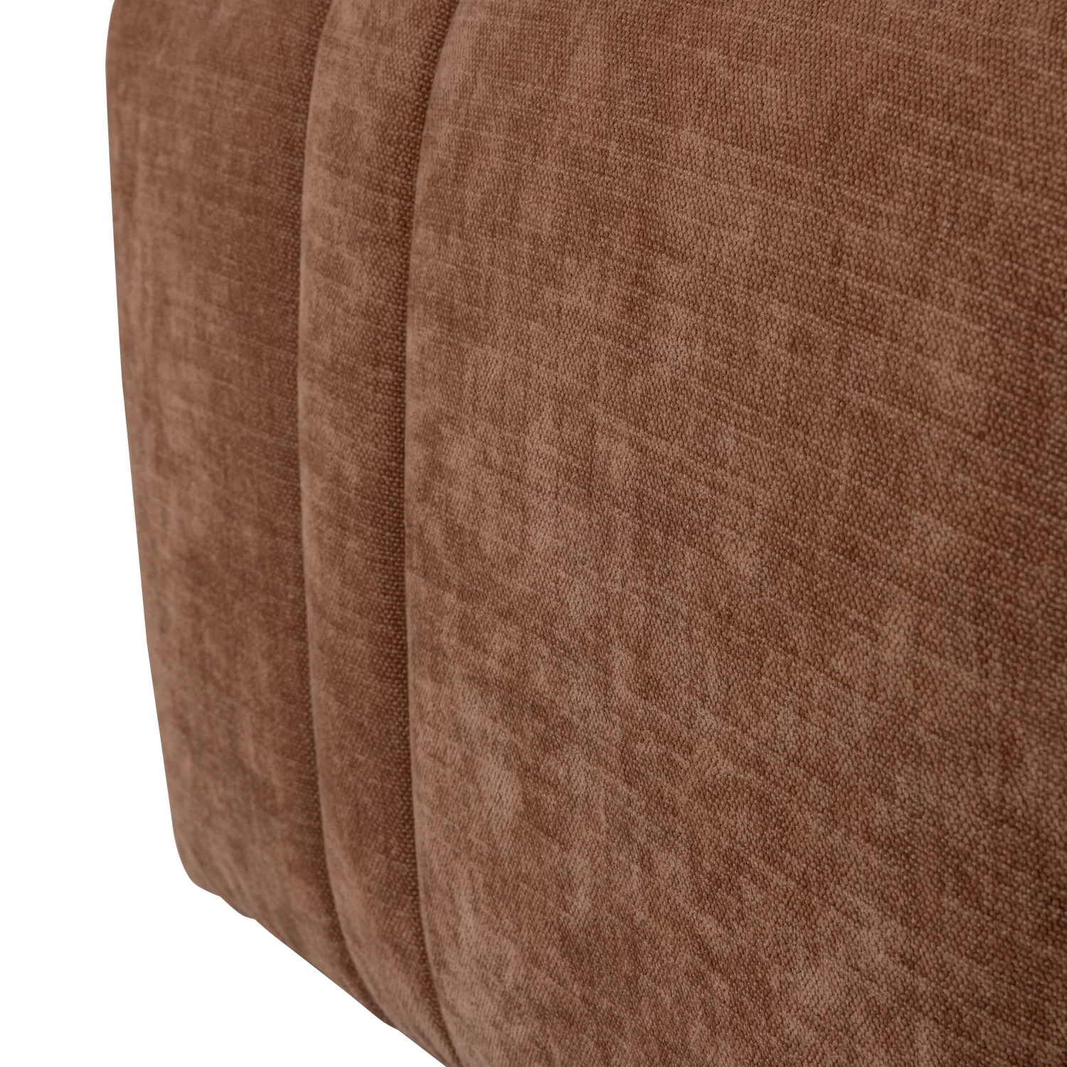 OMAIRE Puff rust brown chenille