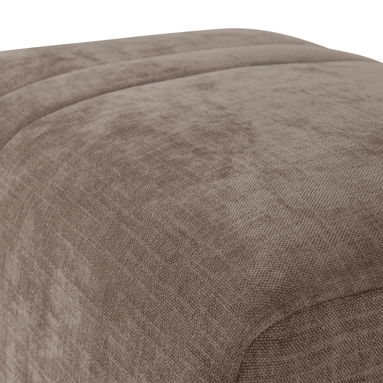OMAIRE Puff taupe chenille