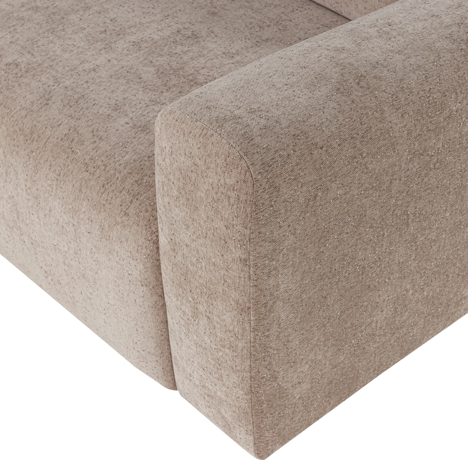 3-Seater Sofa UMINA Beige Chenille