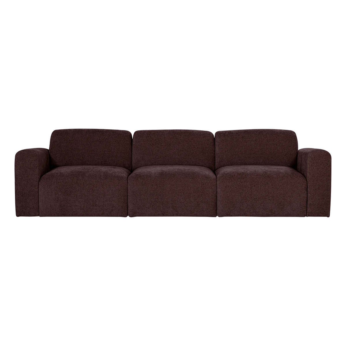 3-Seater Sofa UMINA Dark Burgundy Chenille