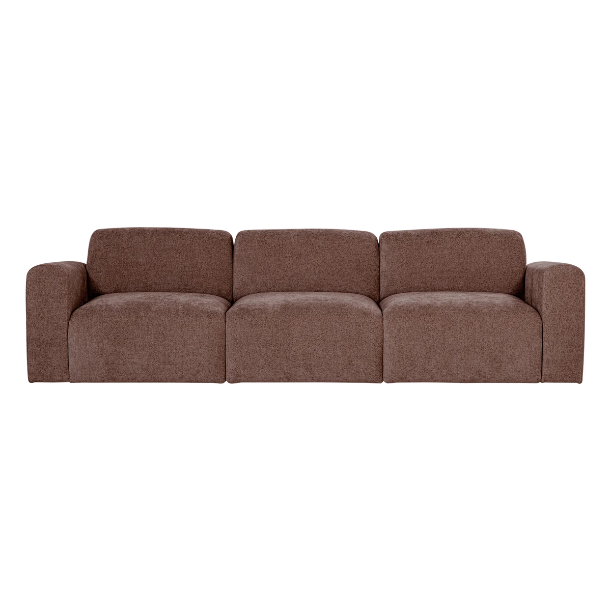 3-Seater Sofa UMINA Pink-Brown Chenille