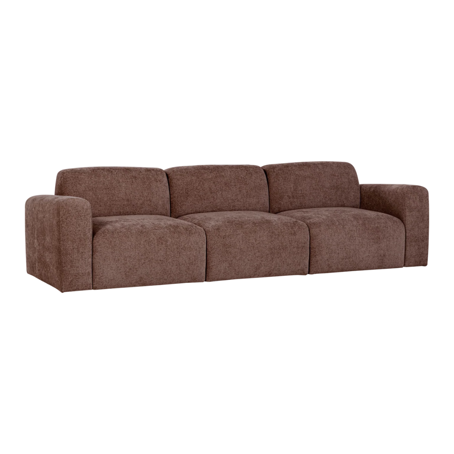 3-Seater Sofa UMINA Pink-Brown Chenille