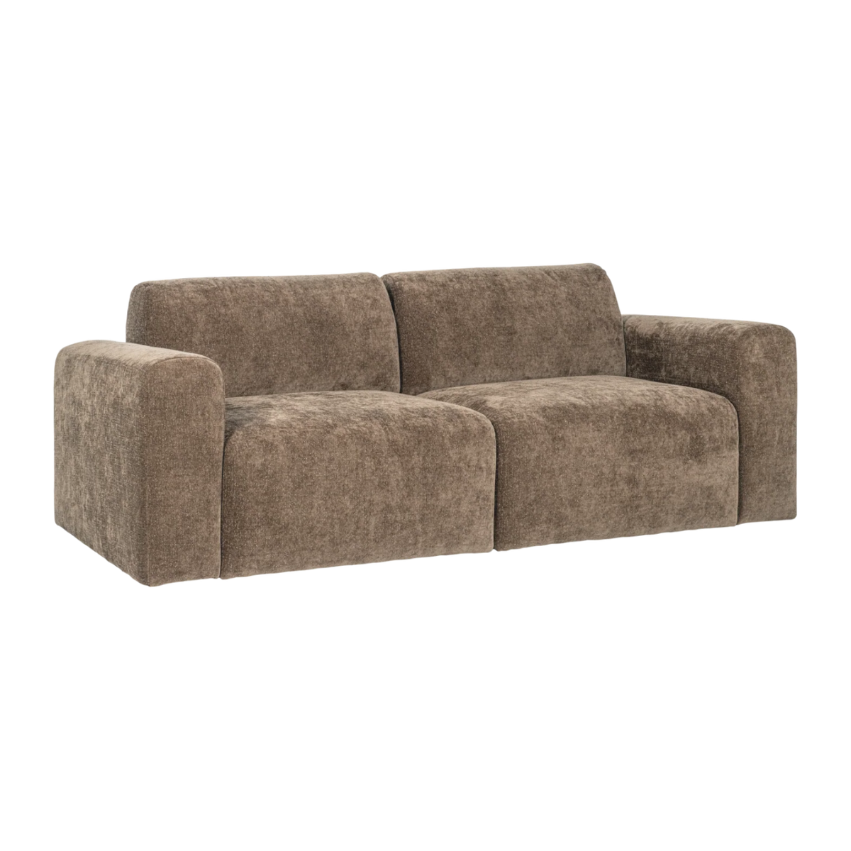 2-Seater Sofa UMINA Khaki Chenille
