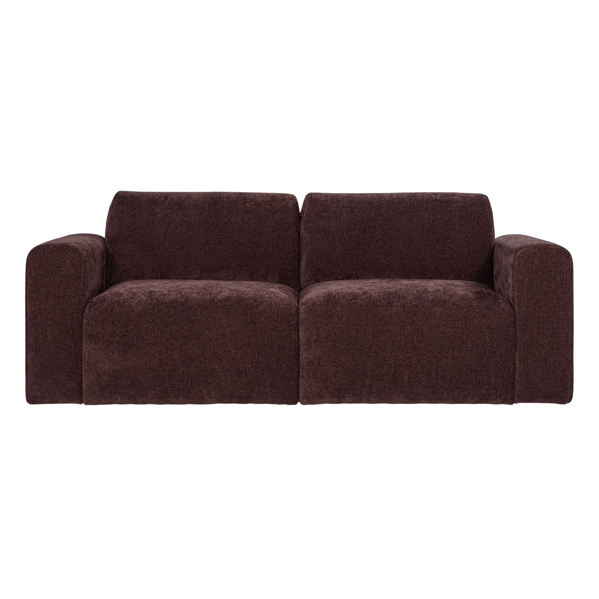 2-Seater Sofa UMINA Dark Burgundy Chenille