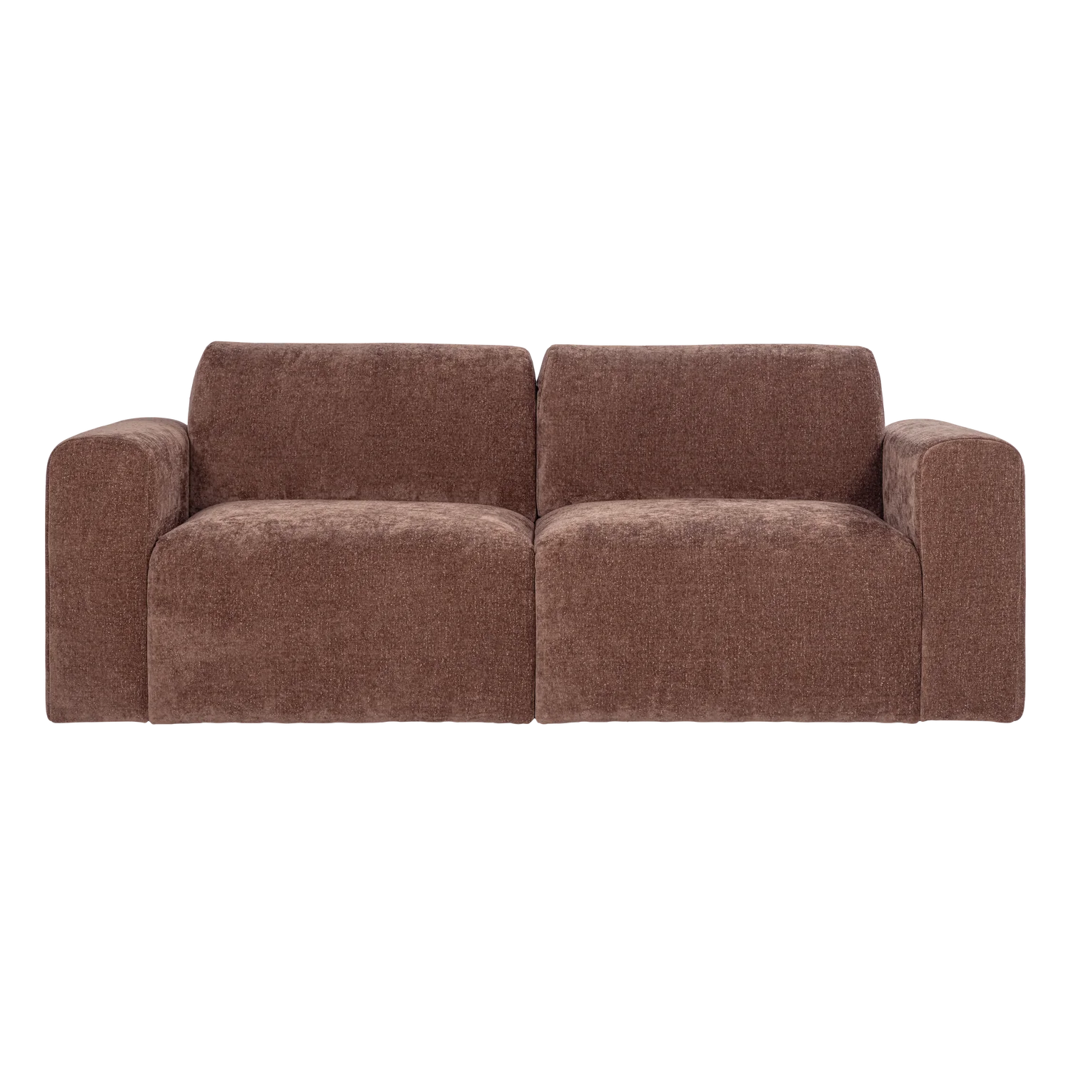 2-Seater Sofa UMINA Pink-Brown Chenille