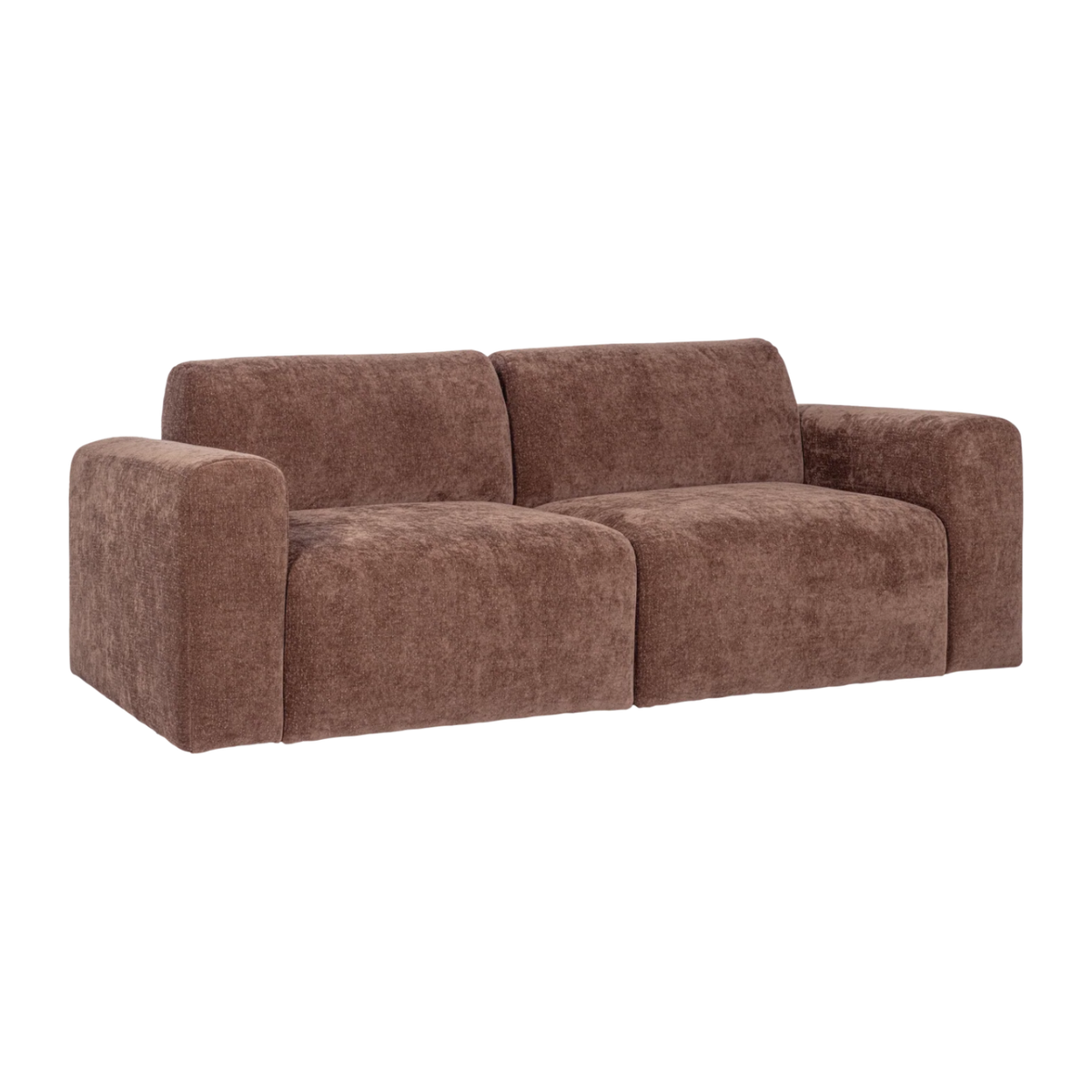 2-Seater Sofa UMINA Pink-Brown Chenille