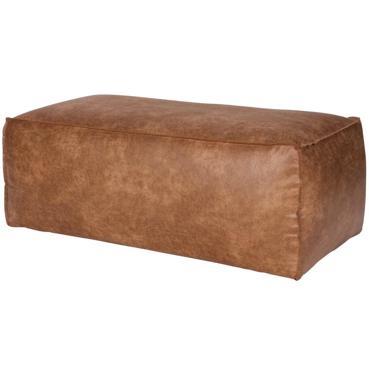 Koniakowe leather pouf