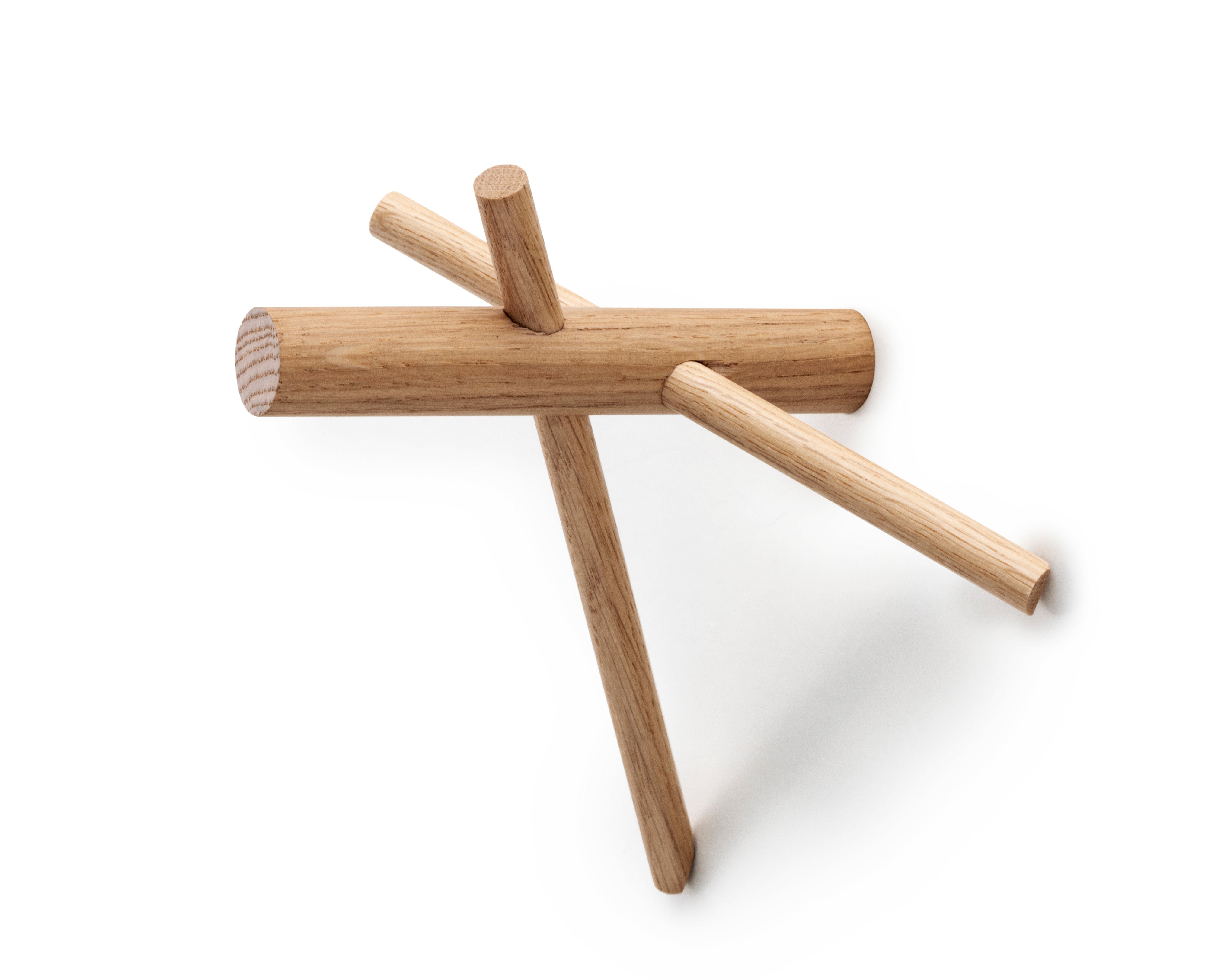 STICKS coat rack set oak wood