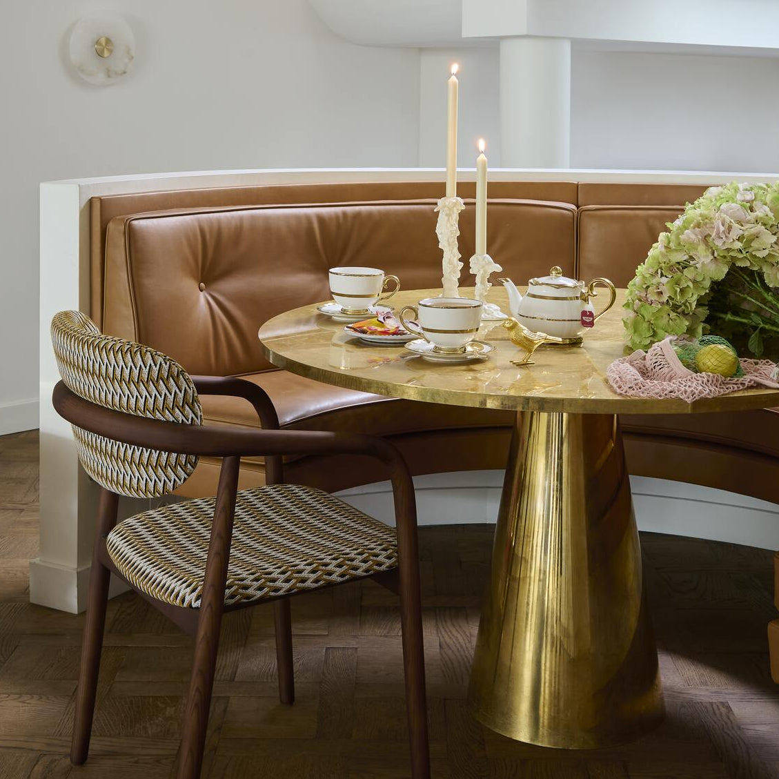 Set von Kerzenhaltern FLOCK OF BIRDS goldfarben