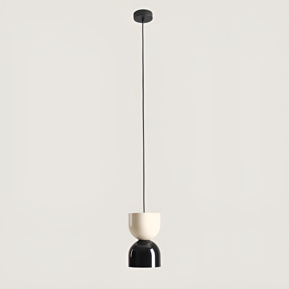 Lampa wisząca LUI kremowy z czarnym