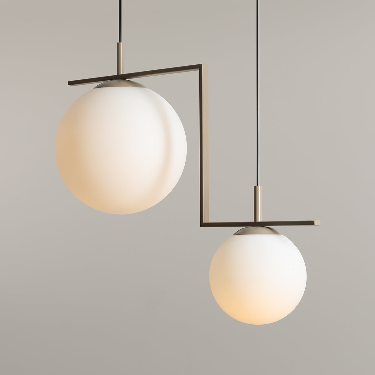 Hängelampe ZAC DUO beige
